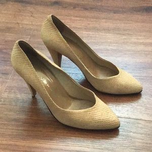 Vintage Leather Tan Heels